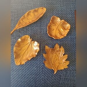 Copper leaf Trinket/decor set by PAPAYA TOZAI